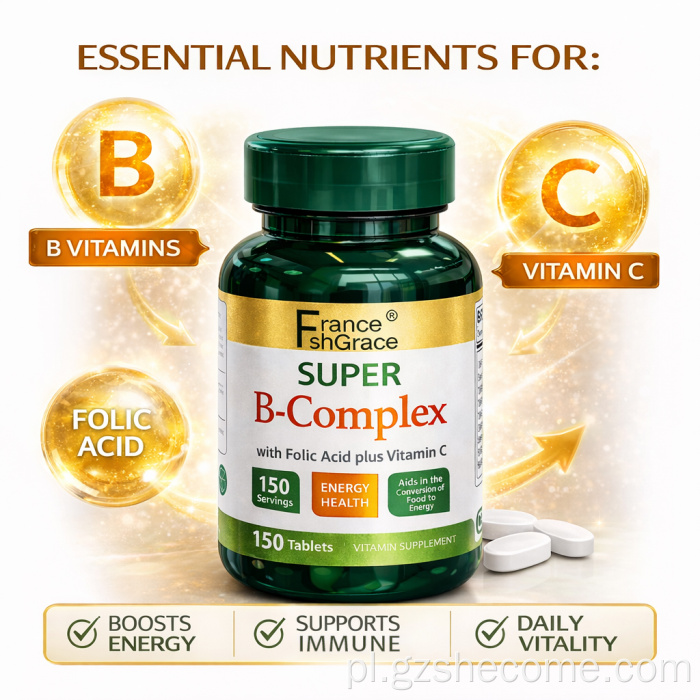 Shecome Super B Complex Tablets Wsparcie metabolizmu energetycznego